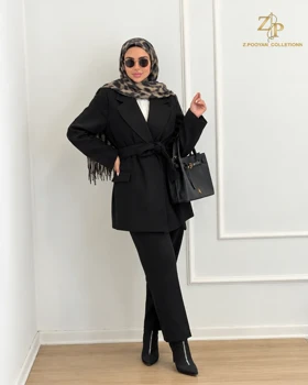 پالتو زنانه فوتر ارغوان مشکی