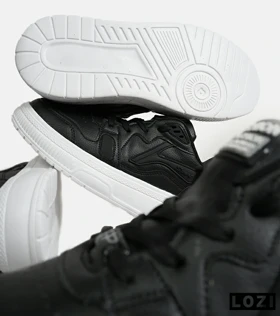 کفش کتانی مردانه مشکی سفید FASHION مدل 6726