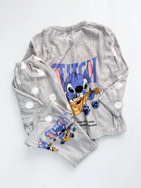 ست بلوز و شلوار حوله ای طرح استیج