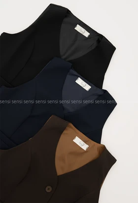 ژیله آستر دار جلو دکمه کد1005340