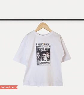 تیشرت سفید طرح هری پاتر