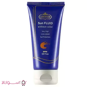 فلوئید ضدآفتاب بی رنگ لانوکر مدل oil free حجم 50 میل