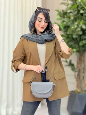 مانتو آستین پاگن جیب نما سادنا