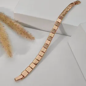 دستبند مکعبی نگین‌دار لوکس ژوپینگ کد 285