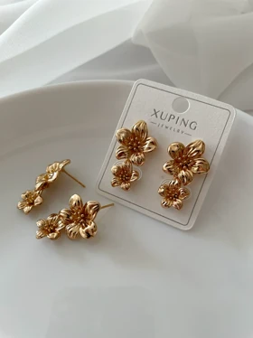 گوشواره فلاور میخی ژوپینگ