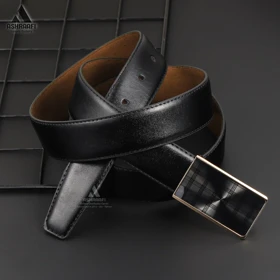کمربند چرمی مردانه Leather Belt BL168 (طلایی)