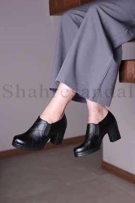 کفش پرسنلی پاشنه‌دار زنانه دوختی براوو