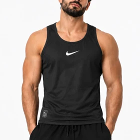 رکابی ورزشی مردانه نایک مدل Dri Fit-YC502 مشکی