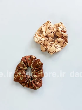 کش مو اسکرانچی ساتن طرح برند