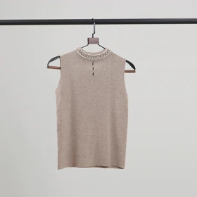 تاپ یقه قلاده مروارید (موکایی)