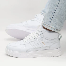 کفش و کتانی نیم ساق مردانه مدل آدیداس ADIDAS رنگ سفید کد 42219