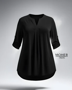 تونیک زنانه سایز بزرگ مشکی