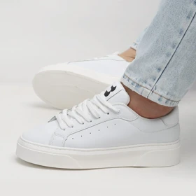 کفش و کتانی روزمره و راحتی مردانه مدل برشکا BERESHKA رنگ سفید کد 41239