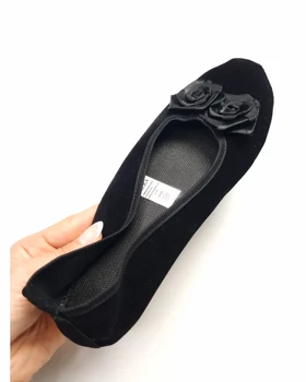 پاپوش زنانه جیر مشکی کاملیا سیلکا