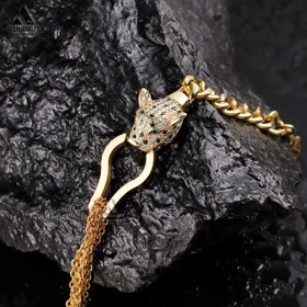 دستبند طلایی کارتیه پنتر Cartier Panthere Bracelet G1