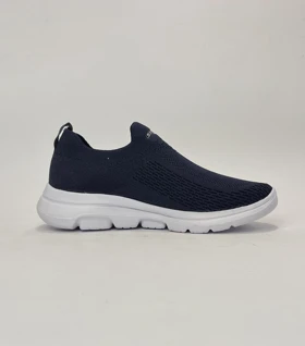 کفش راحتی اسکچرز جورابی بدون بند سرمه ای