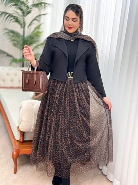 ست سه تکه پلنگی 3533