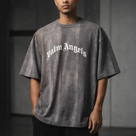 تیشرت طوسی سنگشور تمام چاپ * پشت و رو چاپ باکسی لش