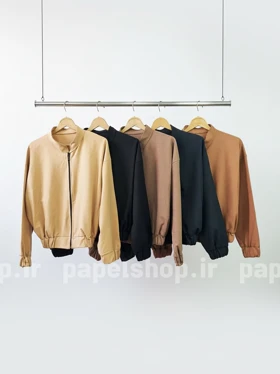 بامبر ساده جلو زیپ