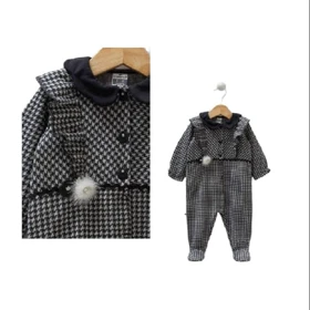 سرهمی دخترانه یقه ب ب کارامل caramell