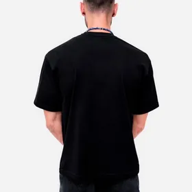 تیشرت آستین کوتاه مشکی مدل MAZE برند لیلاژ lilage