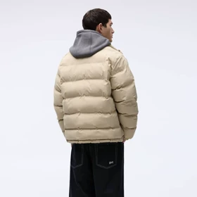 کاپشن پافر PULL&BEAR رنگ کرم