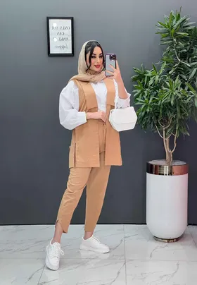 ست سه تیکه شومیز ژیله شلوار