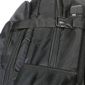 کوله پشتی چرخ دار پیرکاردین مدل P75010 رنگ مشکی