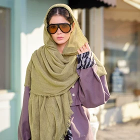 شال کنفی ساده پاییزه 20671