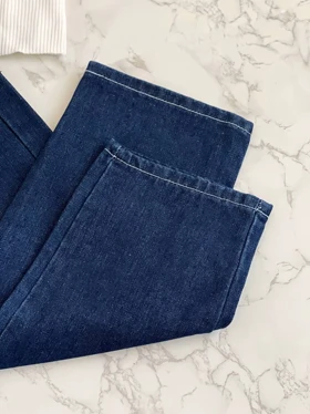 شلوار مام استایل جین بابونه کد 2081