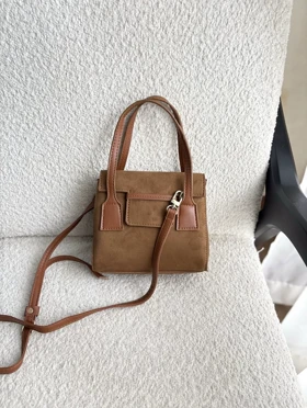 کیف دخترانه جیر مدل ناواس کد 4400 (نسکافه)
