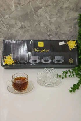 ست فنجان و نعلبکی چای خوری طرحدار