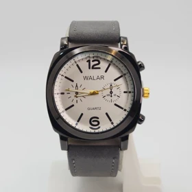 ساعت مچی مردانه والار Walar WG0239 با موتور کوارتز و سبک 3موتوره (طوسی)
