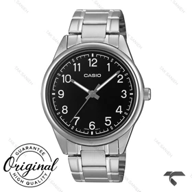 ساعت کاسیو مردانه MTP-V005D-1B4U سیلور صفحه مشکی Casio-10404-G
