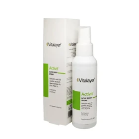 لوسیون اسپری ضدجوش و لایه بردار بدن اکتی ویت ویتالیر 120 میل