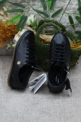 پایه چوگان Assn. کفش اصلی انعطاف پذیر Jojo Black کفش کفش زنانه 24Y-U.S-Polo-Assn-Jojo-Siyah-Z