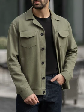 کت کتان سبز کارلوتی کد c240