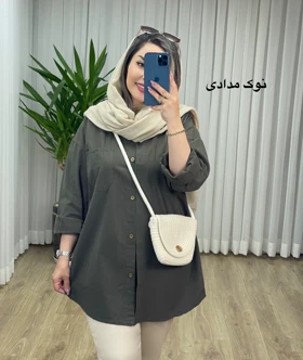 مانتو شومیزی لینن کد 2090