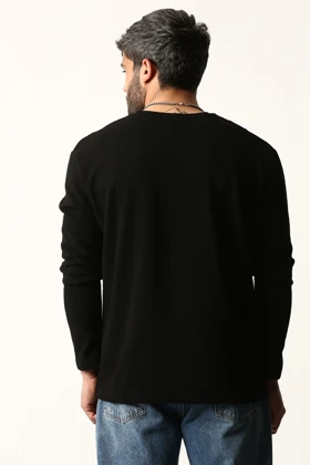 سلانیک آستین بلند یقه کشبافت مردانه