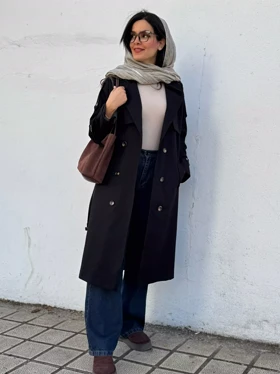 ترنچ کت بارانی آستردار شیدا