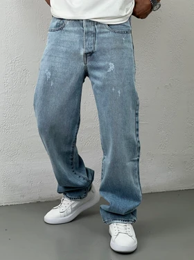 شلوار جین مردانه نیم بگ4129-3