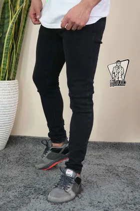 شلوار جین ذغالی BERSHKA
