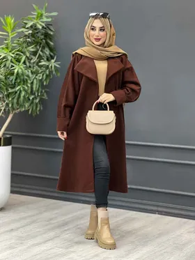 پالتو یقه آمریکایی آستین پیله