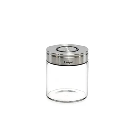 ادویه شیشه ای یونیک درب استیل مدل 1728 سایز 7.5 سانت