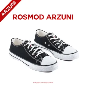 کتانی کانورس آل استار ساق کوتاه مشکی سفید - Converse All Star OX Black/White