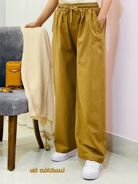 شلوار بگ دخترانه لینن