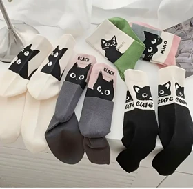 جوراب ساق‌دار گربه کد 1845