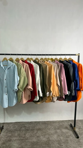 مانتو شومیزی لینن نچرال قد 75 خنک و تابستانی