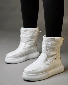 کفش زمستانی زنانه نیم بوت کاپشنی پشت بندی (برند یرفا)