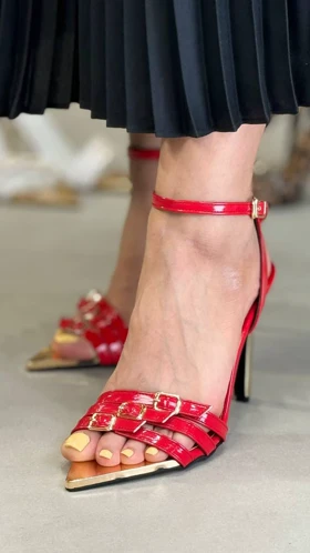 667 - پاشنه 3سگک پنجه فلزی 667